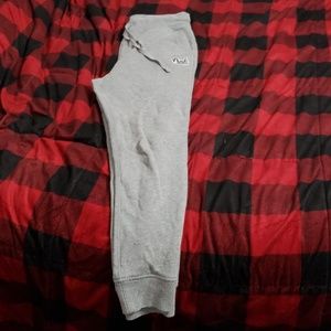 Pink. Gray jogger sweats